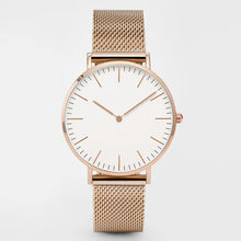 Load image into Gallery viewer, Luxury Brand Women Watches Fashion Stainless Steel Strap Quartz Wrist Watch Ultra-thin Ladies Dress Watch Men Watches Clock Gift