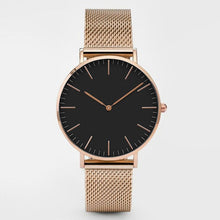 Load image into Gallery viewer, Luxury Brand Women Watches Fashion Stainless Steel Strap Quartz Wrist Watch Ultra-thin Ladies Dress Watch Men Watches Clock Gift
