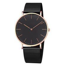 Load image into Gallery viewer, Luxury Brand Women Watches Fashion Stainless Steel Strap Quartz Wrist Watch Ultra-thin Ladies Dress Watch Men Watches Clock Gift