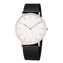 Load image into Gallery viewer, Luxury Brand Women Watches Fashion Stainless Steel Strap Quartz Wrist Watch Ultra-thin Ladies Dress Watch Men Watches Clock Gift