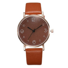 Load image into Gallery viewer, Top Fashion Style Luxury Women Leather Band Analog Quartz Wrist Watch Golden Ladies Watch Women Dress Reloj Mujer Black Clock