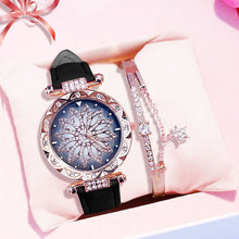Load image into Gallery viewer, Luxury Women Watches Bracelet set Starry Sky Ladies Bracelet Watch Casual Leather Quartz Wristwatch Clock gift Relogio Feminino