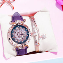 Load image into Gallery viewer, Luxury Women Watches Bracelet set Starry Sky Ladies Bracelet Watch Casual Leather Quartz Wristwatch Clock gift Relogio Feminino
