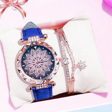 Load image into Gallery viewer, Luxury Women Watches Bracelet set Starry Sky Ladies Bracelet Watch Casual Leather Quartz Wristwatch Clock gift Relogio Feminino