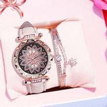 Load image into Gallery viewer, Luxury Women Watches Bracelet set Starry Sky Ladies Bracelet Watch Casual Leather Quartz Wristwatch Clock gift Relogio Feminino