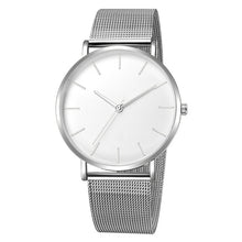 Load image into Gallery viewer, Free shipping men&#39;s and women&#39;s watch mesh stainless steel bracelet casual watch women&#39;s watch reloj mujer relogio feminino